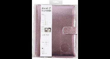 Planner / Bulletjournal, afm 19x23,5x4 cm, ringband, roze, 1 stuk