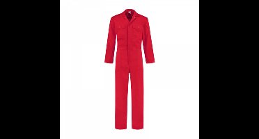 Overall polyester/katoen rood maat 51