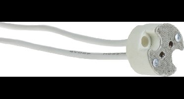 Snoerboer G4 fitting - porselein - voor halogeen 12V