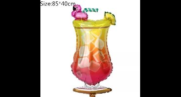 Folieballon Cocktail , ballon zomer kindercrea