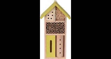 Pro Garden Insectenhotel 13,5 X 26 Cm Hout Geel/naturel