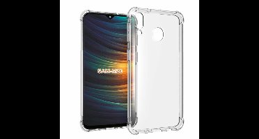 Ntech Hoesje Geschikt Voor Samsung Galaxy M20 Anti Shock Back hoesje
