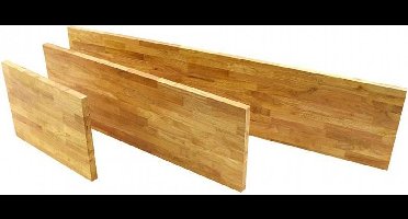 HBM 136 cm massief houten werkblad voor werkplaatsinrichting