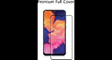 Ntech Screenprotector Geschikt voor Samsung Galaxy A10 Premium Glass full cover Screenprotector Tempered Glass - Zwart