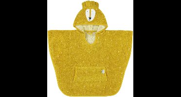 Trixie Poncho - Mr. Lion - 100% Biologisch Katoen - Badcape Kind met Capuchon - Met Leuke Details