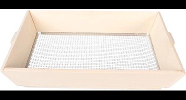 Perel Zeef, rechthoekig, 2 x 32 cm, vierkante mazen 6 x 6 mm, ideaal voor zand, compost, potgrond en stekgrond