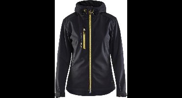 Blaklader 4919 Dames Softshell Werkjas Zwart/Geel