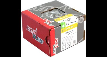 Dynaplus - Unischroeven - Torx 10 platkop - 3 x 12mm - Verzinkt - Voldraad (200 stuks)