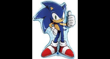 Sonic the Hedgehog - Folieballon - Helium ballon - 46x64Cm - Leeg - Kinderfeest - Verjaardag.