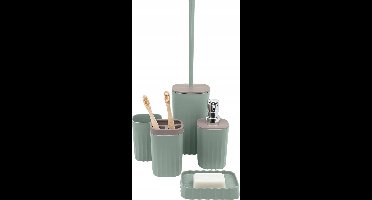 Koopman - Badkameraccessoireset - 5-Delig - Groen Pistache