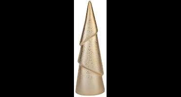 Kerstboom Gold 8,7x5,7xh25,5cm L Angwerpig Keramiek