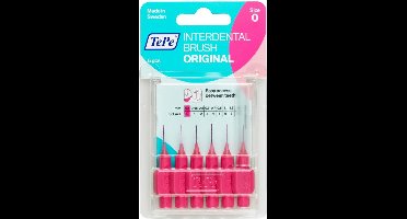 6x TePe Interdentale Ragers Original 0,4 mm Roze zakje à 6 stuks