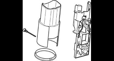 Geberit Toeb./Onderd. Bed.elem. Spoelsyst. 242.037.00.1