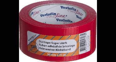 Verlofix Duct Tape Rood – Extra Sterk – 50mm x 25m – Waterbestendig