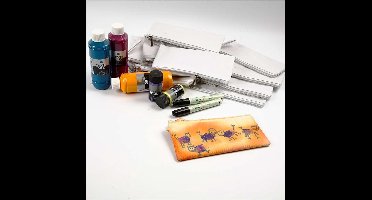 Groepsset Mokken beschilderen, H: 7-10 cm, wit, 1 set