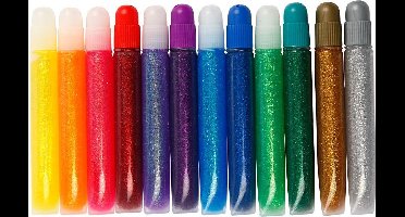 Glitterlijm, 12x10 ml/ 1 doos