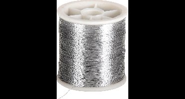 Naaigaren, dikte 0,15 mm, zilver, 100 m/ 1 rol