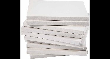 Gespannen canvas, D: 1,6 cm, A4, afm 21x29,7 cm, 280 gr, wit, 40 stuk