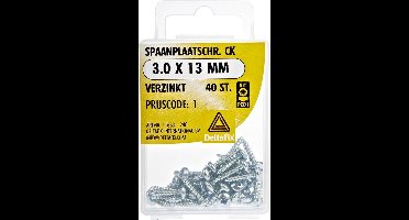 Spaanplaatschroeven Clinderkop Pozidriv Verzinkt 3.0x13mm