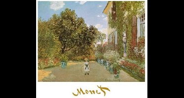 Kunstdruk Claude Monet - La casa della artista 70x50cm