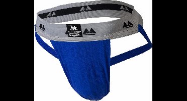 MM Sports Original Edition Swimmer/Jogger Jockstrap 2 inch Blue - MAAT L - Heren Ondergoed - Jockstrap voor Man - Mannen Jock