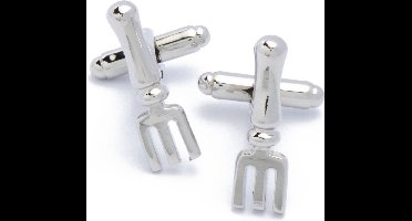 Manchetknopen - Harkjes Moestuin Zilverkleurig