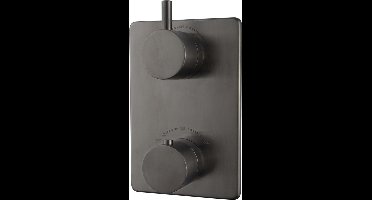 Xellanz Caral Afbouwdeel Inbouwthermostaat 2 Weg - Gunmetal