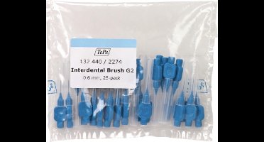 TePe Interdentale Ragers Origineel 0,6 mm Blauw - 3 x 25 stuks - Voordeelverpakking