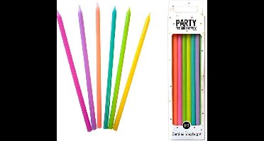 Haza Original Verjaardagskaarsjes Glitter 9,5 Cm Blauw 16 Stuks