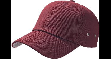 Atlantis Actie 6 Paneel Chino Baseball Cap (Pakket van 2) (Bourgondië)
