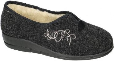 Fischer -Dames - grijs donker - pantoffels - maat 39