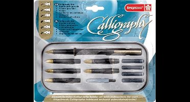 Bruynzeel kalligrafie 14-delig met instructies - luxe