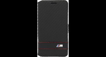 BMW M Collection Folio Book Case Black Carbon Effect for Samsung Galaxy Alpha