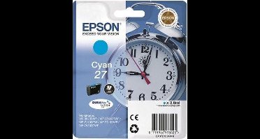 EPSON 27 ink cartridge cyan standard capacity 3.5ml 350 pages 1-pack RF-AM blister - DURABrite ultra ink