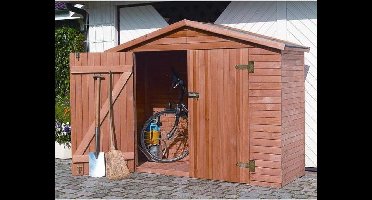 Houten berging voor fietsen 227 x 82 x 173 cm
