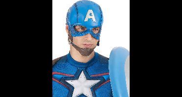 "Tweedelig Captain America™ masker voor volwassenen - Verkleedmasker - One size"