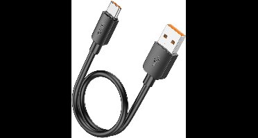 Hoco X96 100W Fast Charge PD USB naar USB-C Laadkabel 0.25M Zwart