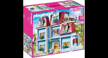 PLAYMOBIL Dollhouse - Groot herenhuis - Met dakterras, wenteltrappen, werkende deurbel en brievenbus om te openen - 70205