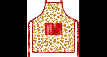 Kerstschort Voor Kinderen - 50 x 59 cm - 4 - 9 Jaar - 100% Katoen