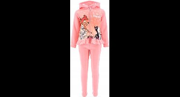 Disney Set / Huispak / Joggingpak - Bambi en Stampertje - Roze - Maat 116 (tot 6 jaar)