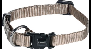 Hond Halsband Ziggi Greige XS 20-35cm 10mm