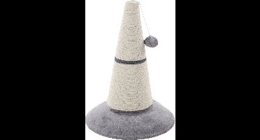 Flamingo Krabkegel Elmo Wit/Grijs - 33 x 33 x 45 cm - Stijlvol en Duurzaam voor veel krabplezier