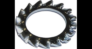 Bofix Tandveerring M6 - Zelfborgend - Verzinkt - Per 100 stuks