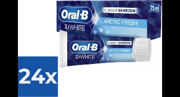 Oral-B Tandpasta 3d White Arctic Fresh - Voordeelverpakking 24 x 75 ml