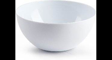 Plasticforte kommetjes/schaaltjes - dessert/ontbijt - kunststof - D17 x H8 cm - ivoor wit - BPA vrij