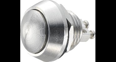 TRU COMPONENTS 701256 GQ12B-S Vandalismebestendige druktoets 48 V/DC 2 A 1x uit/(aan) Moment IP65 1 stuk(s)