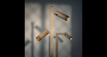 ETH Miller Vloerlamp 2x E27 mat zand