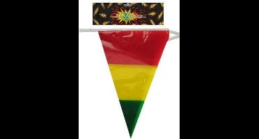 Vlaggenlijn rood/geel/groen 10 meter