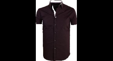 Carisma Overhemd Korte Mouw Effen Zwart 9102 - XL