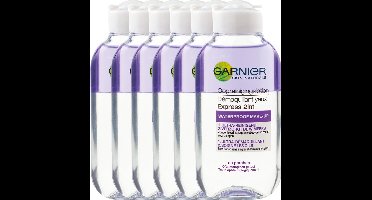 Garnier SkinActive 2in1 Oogmakeupreiniging - 2-in-1 formule - geschikt voor verwijderen waterproof make-up - 6 x 125 ml - Voordeelverpakking